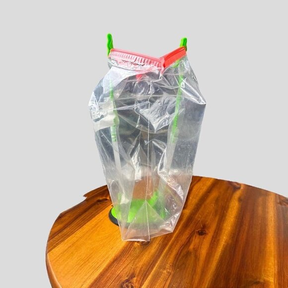 2Pck Baggy Holders Stand For Food Prep Plastic Ziplock Bags Hand Free Rack Clips - Picture 11 of 14